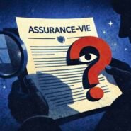 Document d'assurance-vie avec interrogation