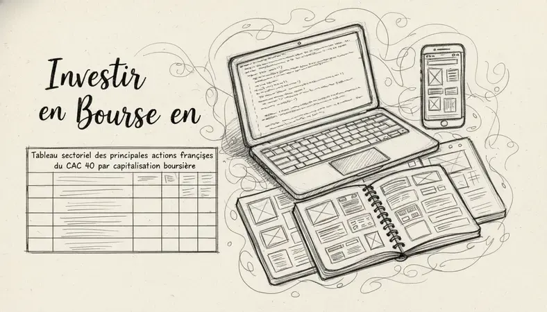 Tableau sectoriel des principales actions françaises du CAC 40 par capitalisation boursière