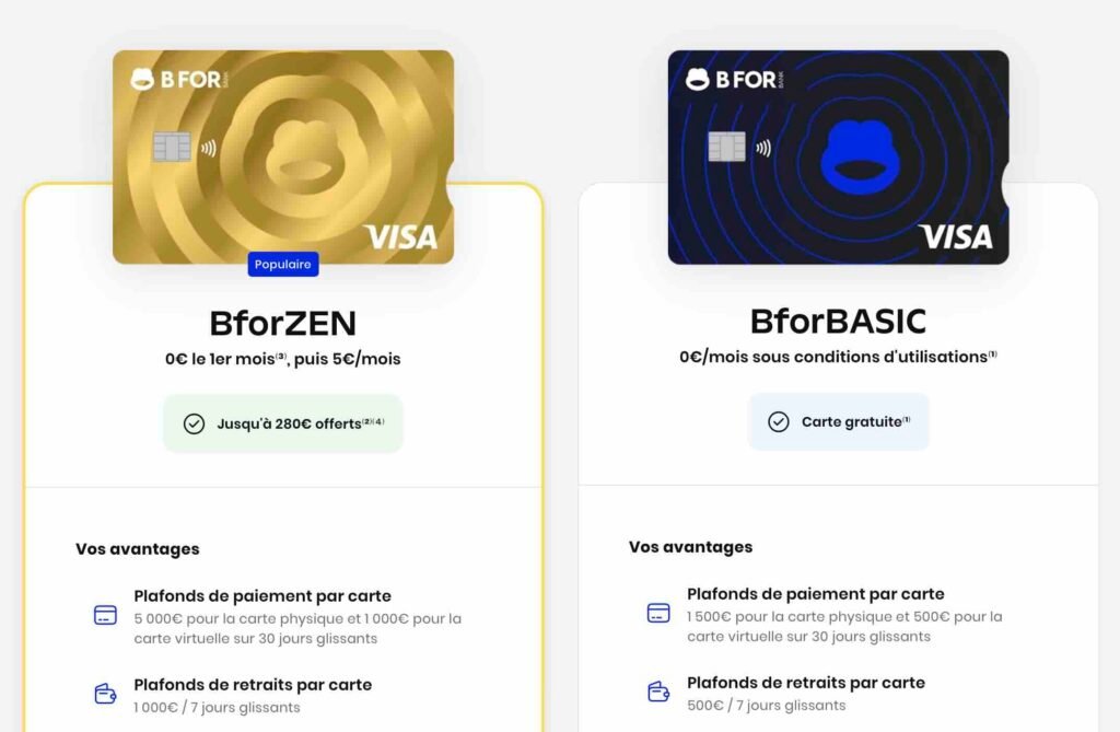 Le compte courant : deux formules pour bforBank