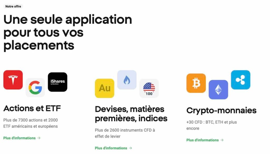application et interface simple sur xtb avis