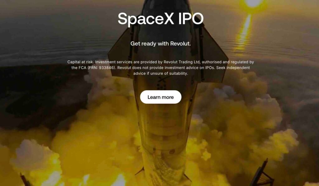 Screenshot - Le Nouvel Investisseur space X IPO
